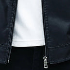 Men Leather Suit Jacket Men Slim Fit Short Coat Men Fashion Leather jacket Streetwear Casual Blazer Jackets Male Outerwear