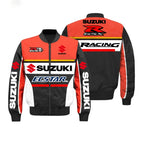 2026 New Trendy Suzuki Jacket Cycling Jacket Motorcycle Jacket Fleece Warm Suzuki Men's Jacket Vintage Jacket Men Clothing Y2K