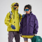 New Men's Mountaineering Jacket Windproof Waterproof Hiking Jackets for Men Fashion Hip Hop Design Casual Oversize Outdoors Coat
