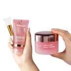 4pcs/set Collagen Jelly Cream Peel-Off Mask Salmon Collagen essence Collagen Overnight Facial Mask Wrapping Firming Moisturizing