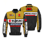 2026 New Trendy Suzuki Jacket Cycling Jacket Motorcycle Jacket Fleece Warm Suzuki Men's Jacket Vintage Jacket Men Clothing Y2K