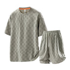 Plus Size 8xl Summer Men's Tracksuits Sets Fashion Casual Quick Dry T-Shirts Shorts Suits Male Oversize 7xl 6xl Sportswear
