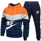 2025 New Men Autumn Winter Sets Zipper Hoodie Pants Pieces Casual Tracksuit Male Sportswear Brand Clothing Sweatsuit