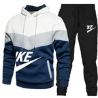 2025 New Men Autumn Winter Sets Zipper Hoodie Pants Pieces Casual Tracksuit Male Sportswear Brand Clothing Sweatsuit