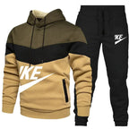 2025 New Men Autumn Winter Sets Zipper Hoodie Pants Pieces Casual Tracksuit Male Sportswear Brand Clothing Sweatsuit