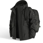 New Men's Mountaineering Jacket Windproof Waterproof Hiking Jackets for Men Fashion Hip Hop Design Casual Oversize Outdoors Coat