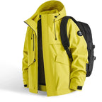 New Men's Mountaineering Jacket Windproof Waterproof Hiking Jackets for Men Fashion Hip Hop Design Casual Oversize Outdoors Coat