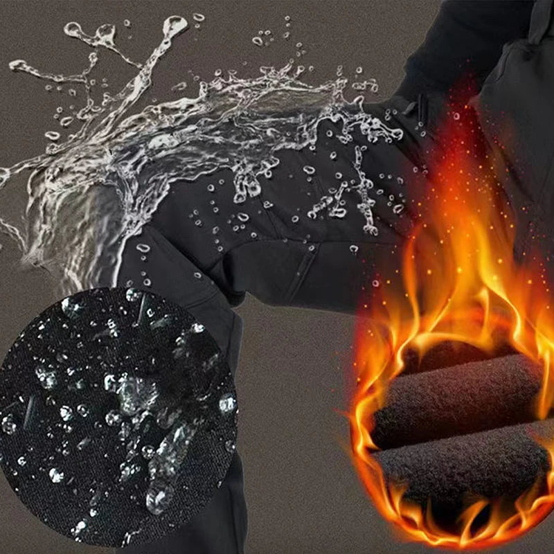 Free Belt 2024 Shark Skin Soft Shell Winter Plush Thickened Mountaineering Tactics Keep Warm Waterproof Anti-cutting Charge Suit