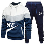 2025 New Men Autumn Winter Sets Zipper Hoodie Pants Pieces Casual Tracksuit Male Sportswear Brand Clothing Sweatsuit